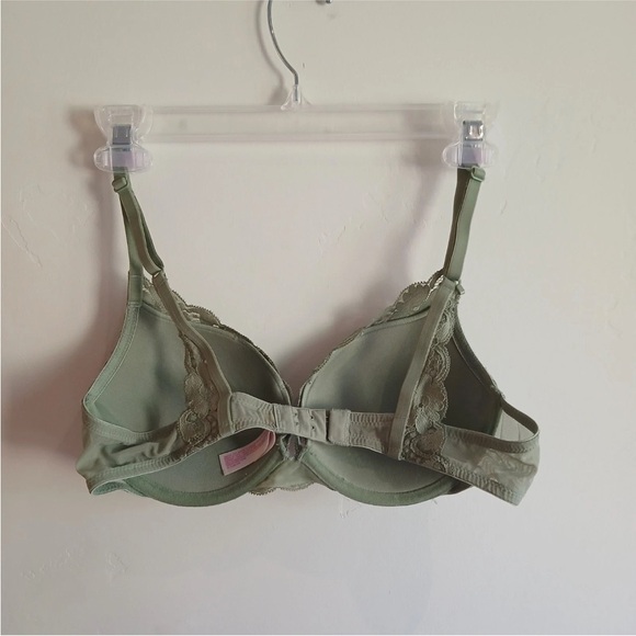 Xhilaration Push Up Bra 36B Green Lace Underwire Adjustable Straps - Picture 2 of 8